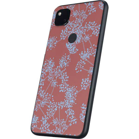 Airy Blue Floral Google Pixel 4a Skin